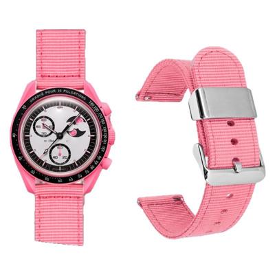 MoonswatchPINK粉色月相表带