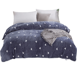 2025新款牛奶绒被套单件珊瑚法兰绒双面毛绒加厚单独被罩冬天加绒