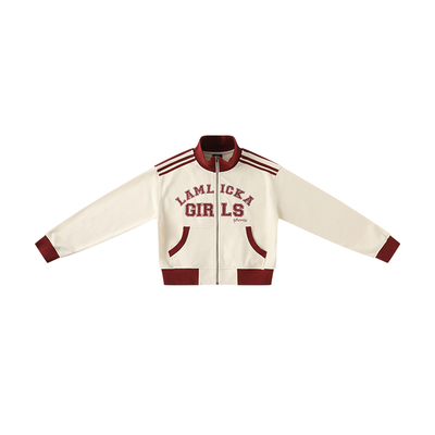 LAMLICKA美式短款复古棒球服外套