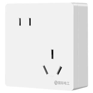 空调热水器专用5孔16安大功率带开关插座明装墙壁面板家用五孔16A