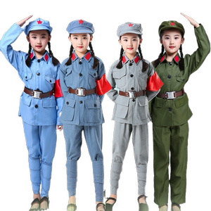 儿童红军演出服六一国庆元旦节日