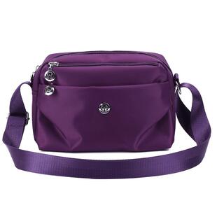 帆布包包2024新款女斜挎包女牛津布中年妈妈包小背包尼龙女包防水