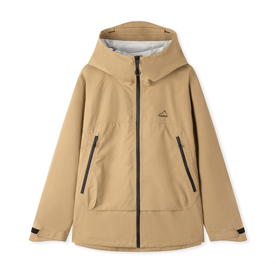 森马情侣款冲锋衣宽松连帽外套男