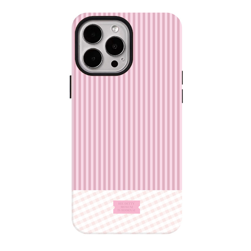 韩风条纹猫咪适用苹果17promax手机壳iphone16pro菲林磁吸支架个性华为P80小米15小众vivo防摔保护壳oppo简约