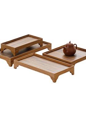 胡桃木实木茶盘家用干泡台收纳