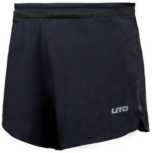 UTO悠途跑步短裤男子马拉松竞速三分裤外穿排汗三角内衬快干裤