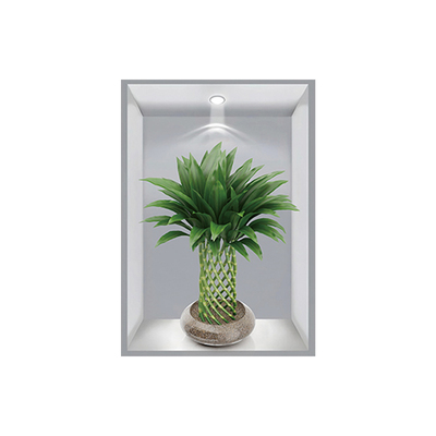 植物花卉3d效果盆栽贴画自粘墙贴