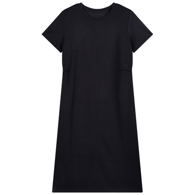 中长款短袖连衣裙女2026新款夏季