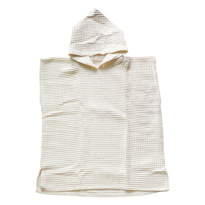 lullabybaby宝宝连帽华夫格浴巾