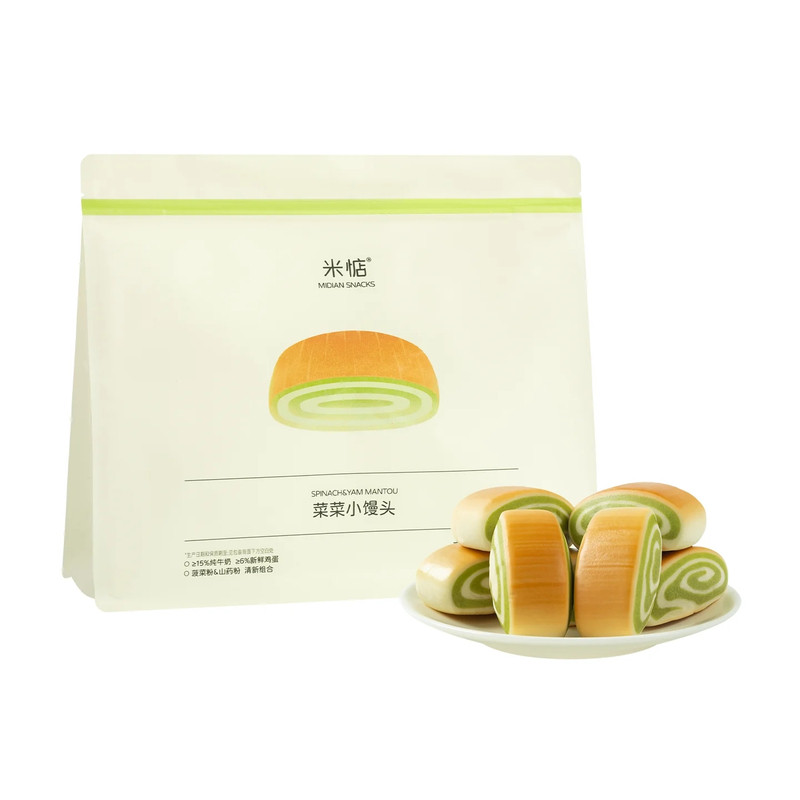 米惦菜菜小馒头新口味菠菜山药