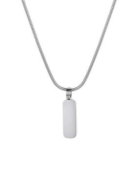 男生项链短款锁骨链高级感小众轻奢痞帅配饰男生百搭铭牌刻字吊坠