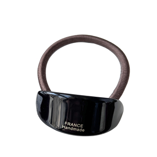 韩国France金标博主同款椭圆弧形发圈法式百搭高马尾丸子头绳皮筋