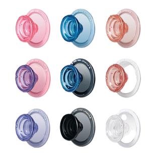 CARECASE 可替换式果冻磁吸手机支架 适用于磁吸手机壳/气囊伸缩/半透色/墨黑色玫紫色黑蓝色/简约个性