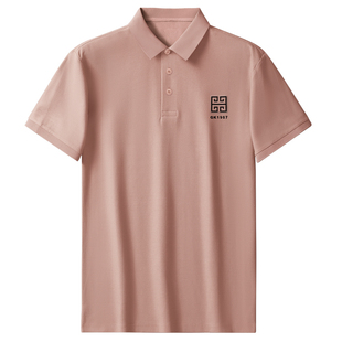 啄木鸟夏季纯棉男士短袖t恤新款有领polo衫外贸百搭纯色上衣男装