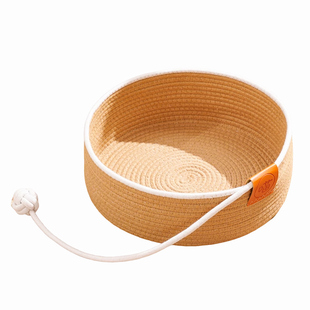 猫窝藤编四季通用冬季保暖蒲草抓板窝小猫睡觉床宠物沙发猫咪用品