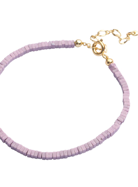 普陀山紫云母2mm极细手串女款