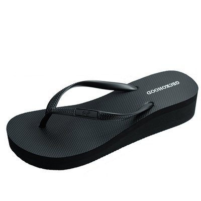 夏季沙滩厚底防滑坡跟人字拖女