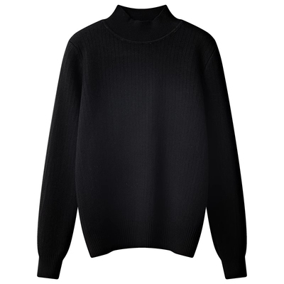 2025秋冬新款加绒加厚长袖毛衣女