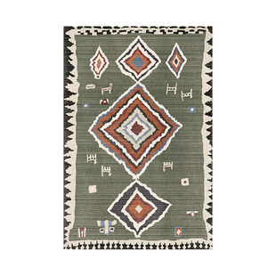 楼兰美惠 复古摩洛哥地毯欧美别墅轻奢现代客厅茶几毯