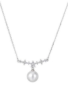 气质大珍珠项链锁骨链轻奢女