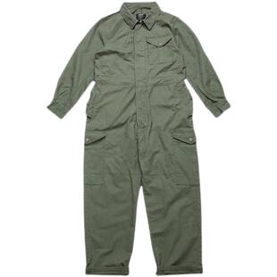 Gecko日系复古连体衣大口袋连体牛仔工装裤抽绳阿美咔叽潮牌宽松