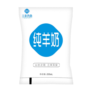 三羊天安纯羊奶200ml*12袋