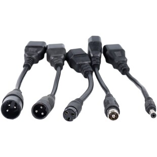 锂电车充电器转换头电动电瓶卡农充电口卡侬座插头插座莲花头圆头