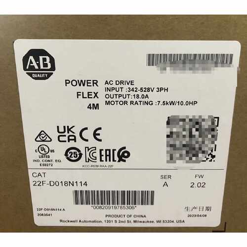 议价AB变频器22FD018N114原装正品