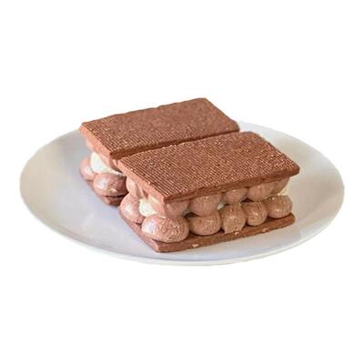 白脱模具圆角正方形几何烘焙工具