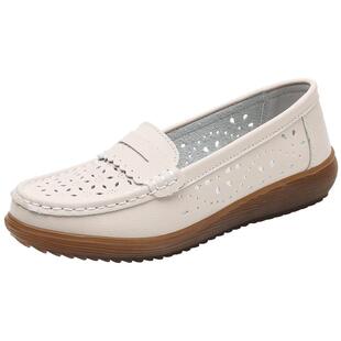 洞洞鞋女2026夏新款镂空透气牛筋底单鞋中年妈妈鞋不累脚工作便鞋