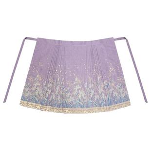 今时月鸢尾原创织金改良马面裙套装秋冬2024新款国风半身裙新中式