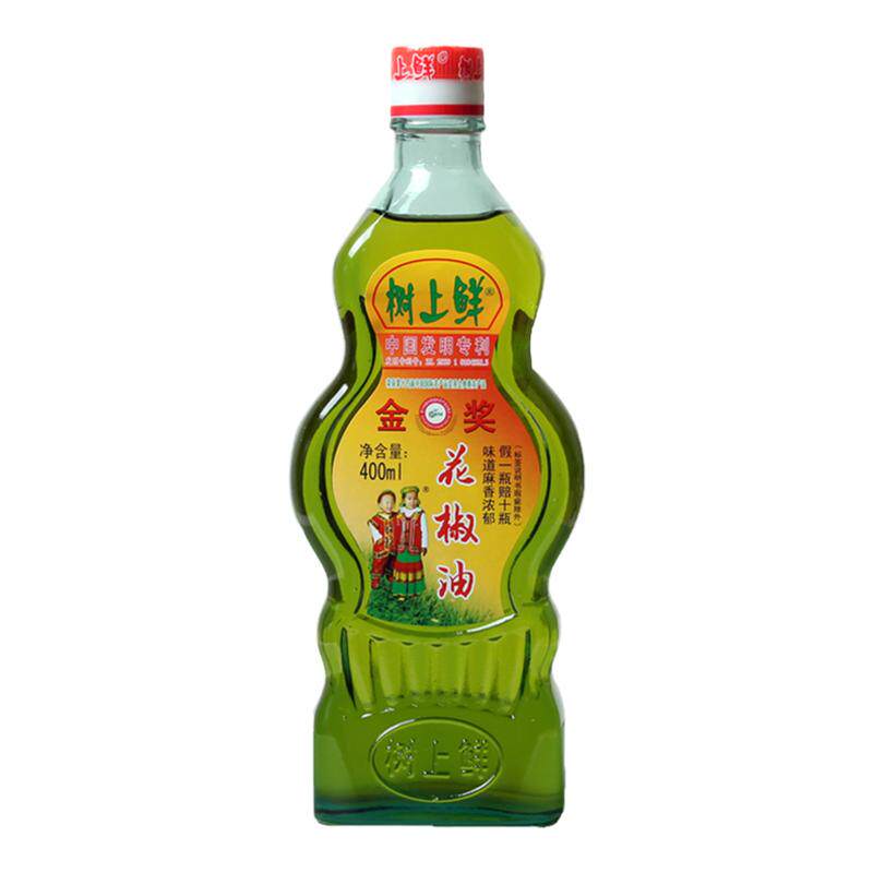 树上鲜花椒油400ML味道麻香浓郁