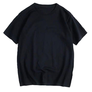 亲子网红款摄影高端全家福新品 影楼拍照一家五口拍摄服装黑色T恤