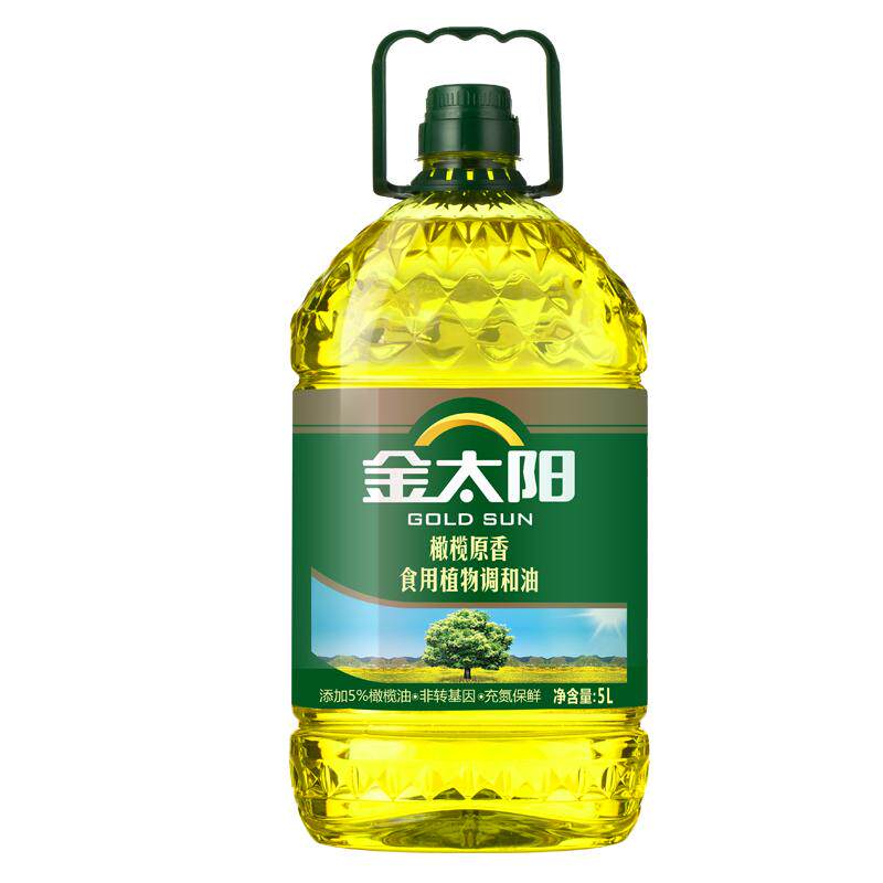 金太阳橄榄原香调和油5L/桶非转基因食用油正品桶装家用炒菜