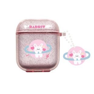 低价清仓 / AirPods1/2代pro耳机壳闪粉爱心兔透明软壳亮苹果蓝牙耳机保护套