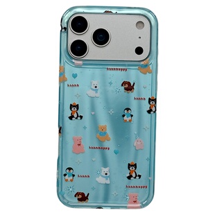 MoreRex 镭射可爱Jellycat西高地企鹅适用苹果17手机壳iphone16promax新款15pro带挂绳14防摔保护套13女款17