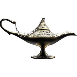 阿拉丁神灯金属复古装饰创意摆件工艺品客厅书房家居饰品节日礼物