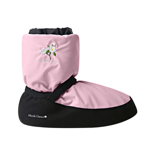 小茉莉儿童舞蹈保暖鞋女秋冬热身跳舞暖脚棉鞋芭蕾练功保暖靴成人