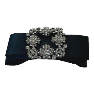 韩国东大门同款水钻扭扭夹发夹高级感气质蝴蝶结后脑勺马尾夹扣夹