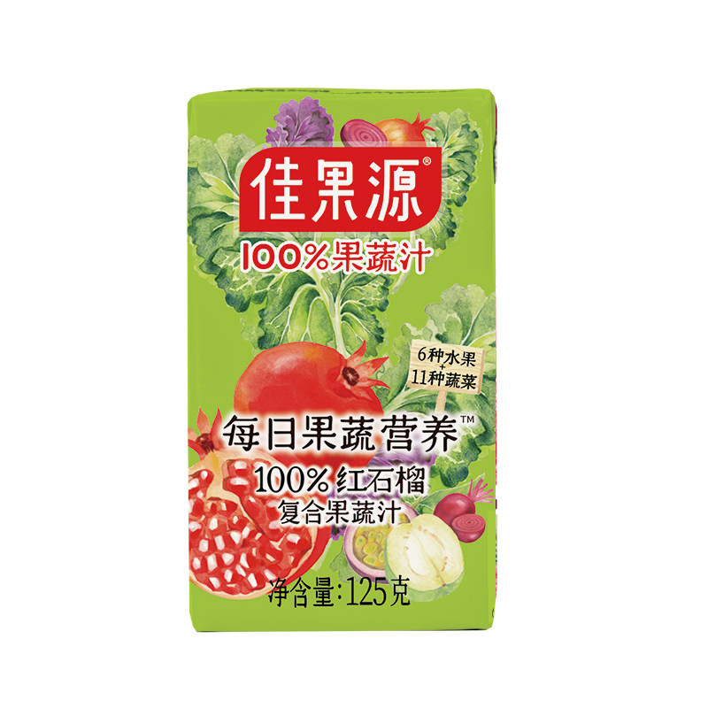 佳果源红石榴果蔬汁125g*36盒