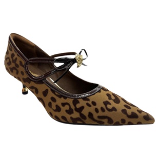 Cbanner千百度女鞋豹纹高跟鞋箭头细跟2026新款性感个性A26189902