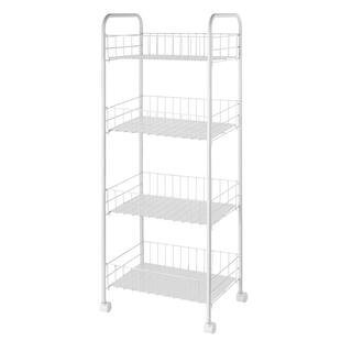 零食架子学生寝室宿舍落地收纳书架客厅厨房卧室带轮推车置物架