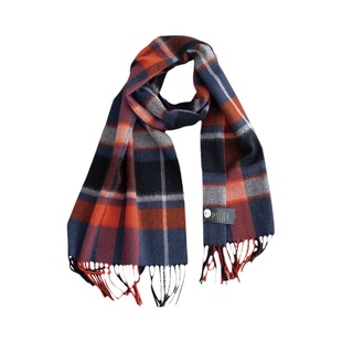 浪漫红色圣诞Cashmere英伦纯山羊绒围巾女冬季格子围脖男2025新款