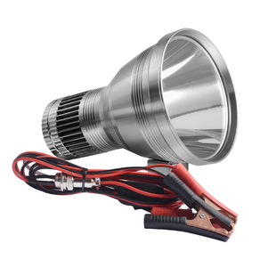 钓鱼灯激光炮强光头灯远射黄光100W歼灭炮LED黑坑超亮外接12V电瓶