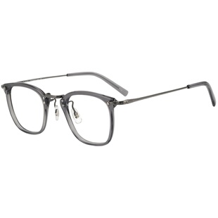 执迷不悔！中金复古日本超轻纯钛雕花女防蓝光男潮近视板材眼镜框