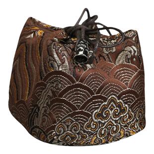 云锦杯袋旅行茶具收纳包礼盒个人品茗杯建盏紫砂壶袋便携棉麻加厚