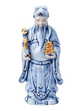 又见梨花陶瓷财神爷摆件开业礼物