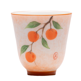 手绘满彩粉彩女士高颜值主人杯陶瓷釉下彩茶杯家用品茗杯个人专用