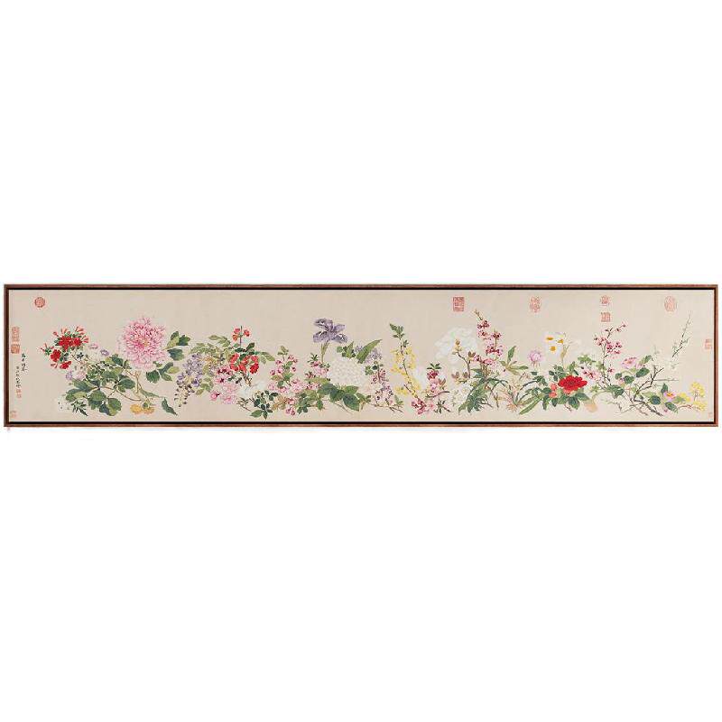 钱维城万有同春图版画客厅装饰画
