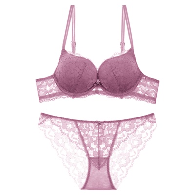 维多利亚性感蕾丝聚拢调整型